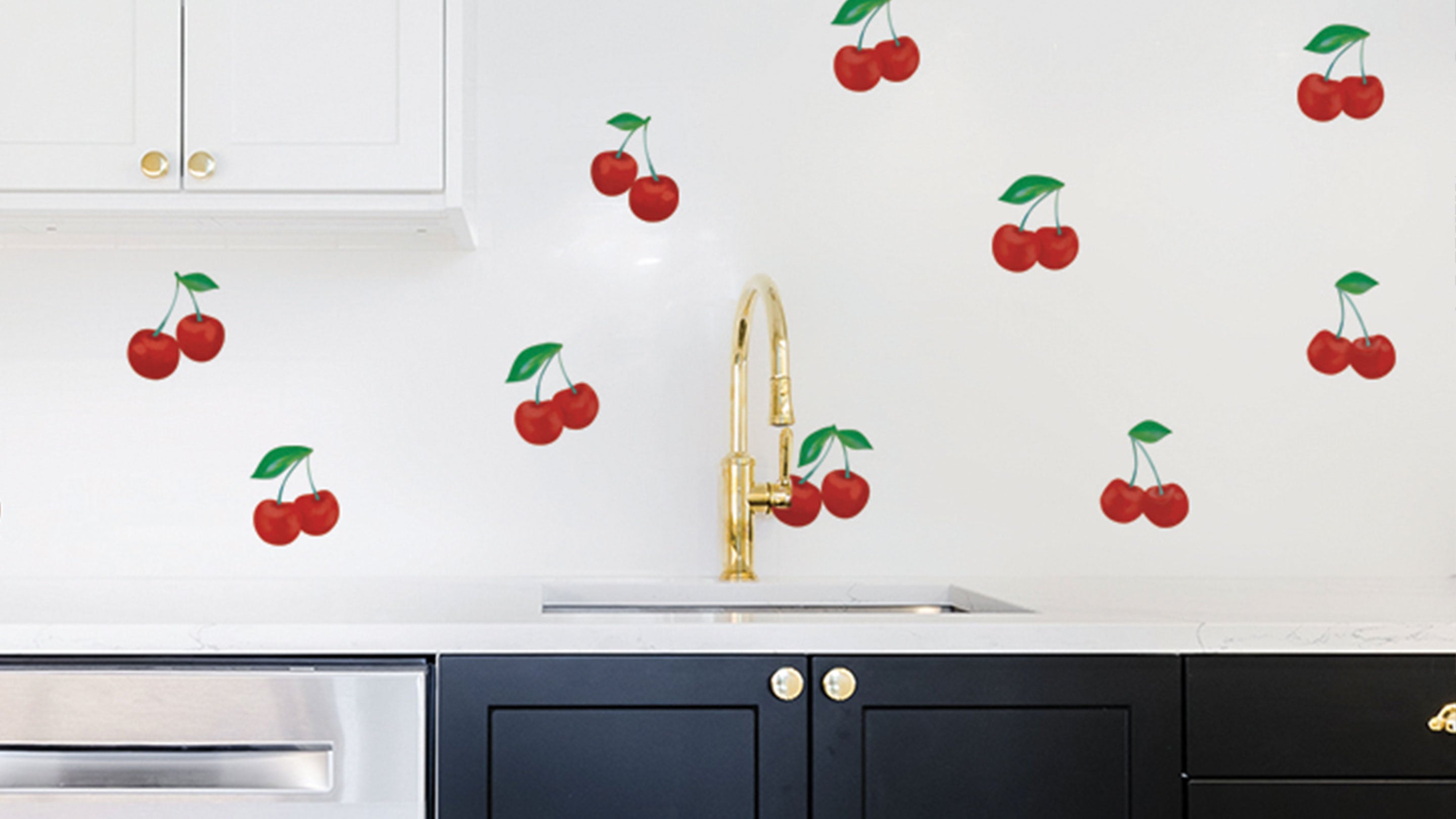 Tempaper Peach & Berry Medley Peel and Stick Wall Decals, Multicolor