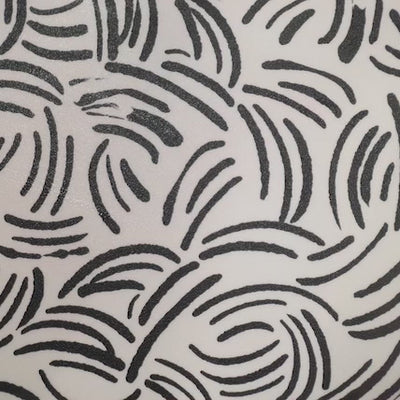 Abstract Lines Vinyl Floor Mat