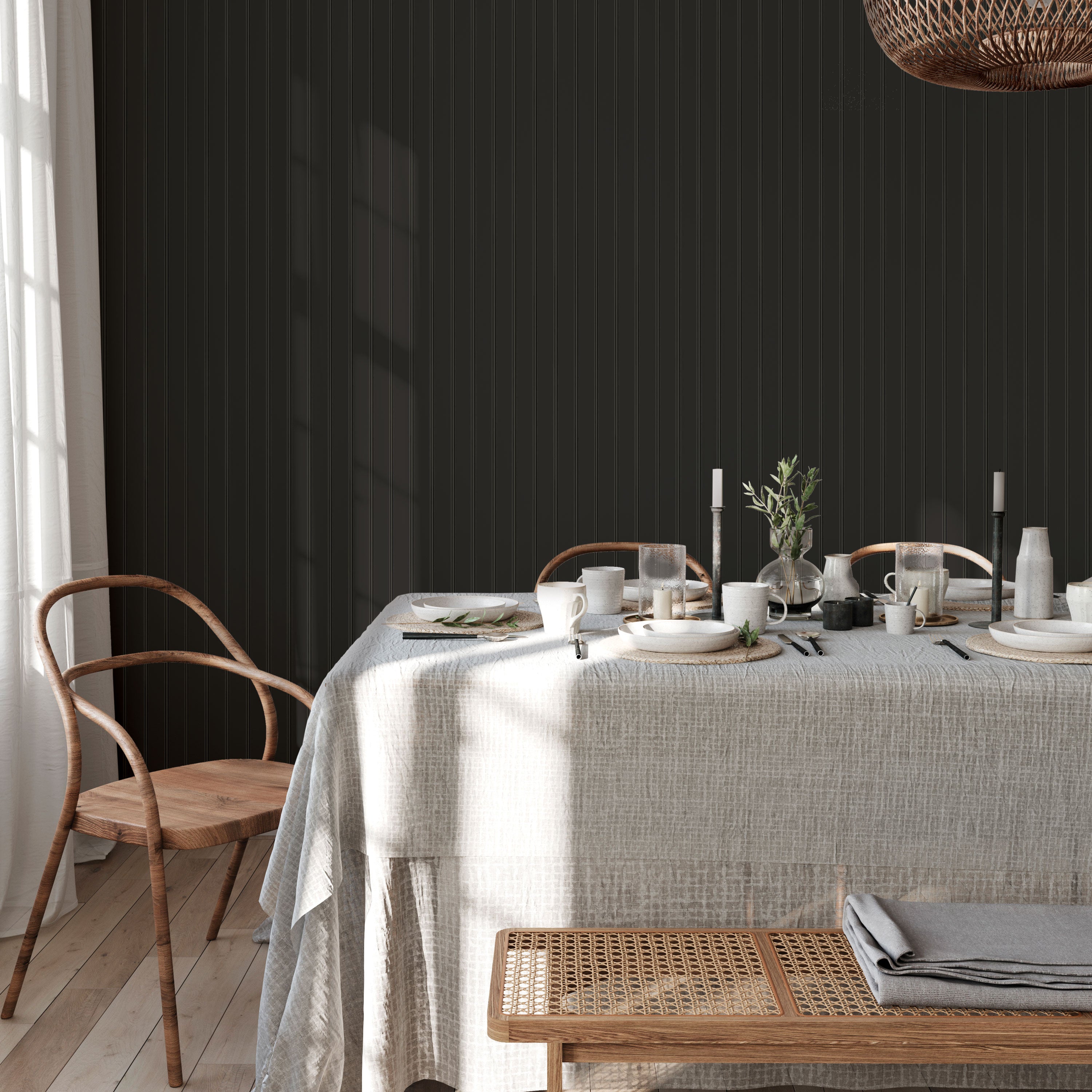Upgrade Your Space with Beadboard Peel and Stick Wallpaper | Tempaper ...