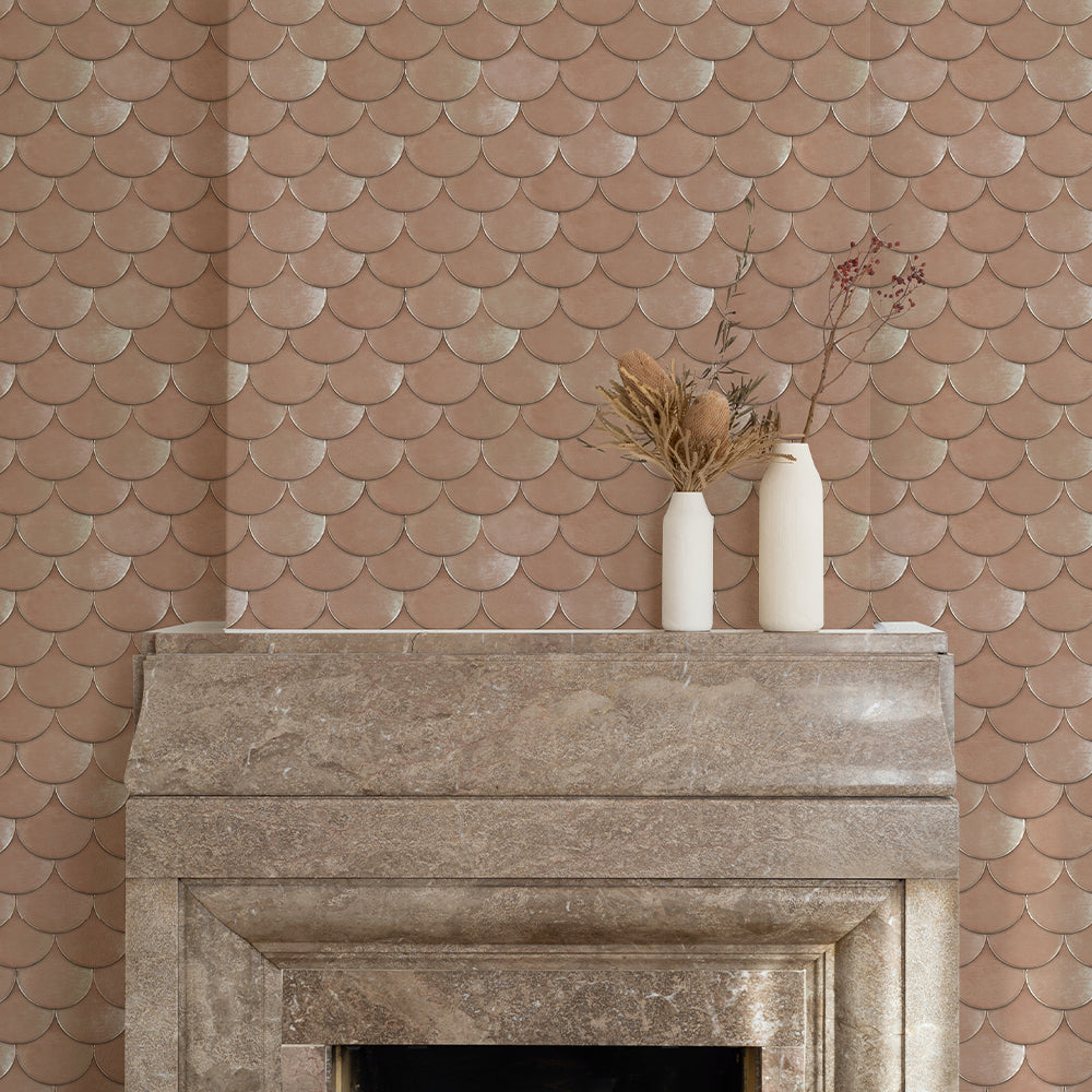 Genevieve Gorder Brass Belly Peel And Stick Wallpaper | Tempaper & Co