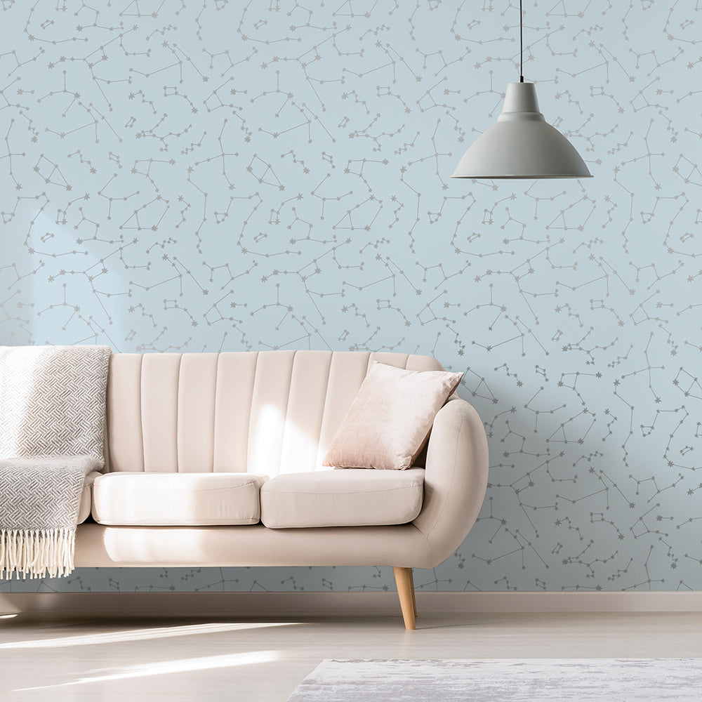 Removable popular Wallpaper,Constellations,Starry Sky, Self Adehsive or Vinyl wallpaper