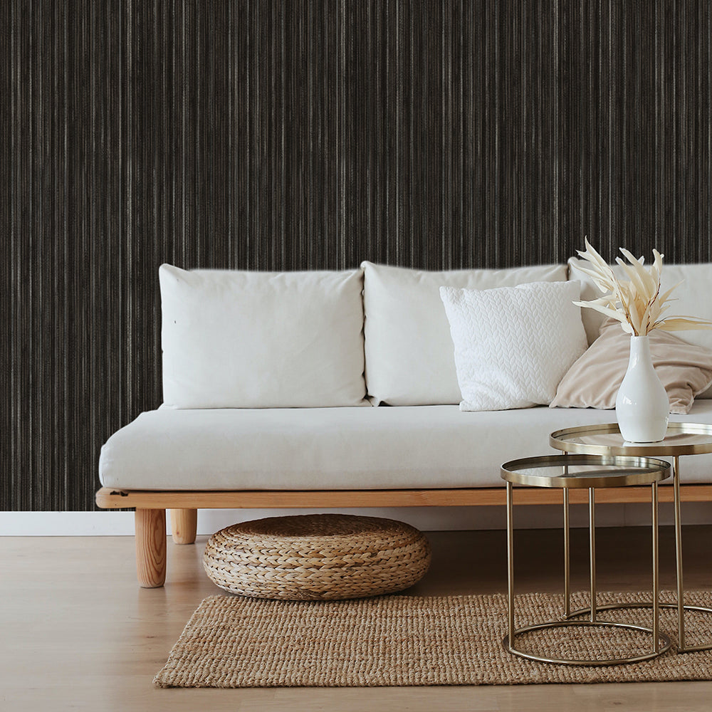 View of Elevate Your Walls with Textured Grasscloth Peel and Stick Wallpaper ...