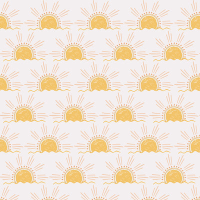 An up close swatch of Tempaper's Sun Peel And Stick Wallpaper.