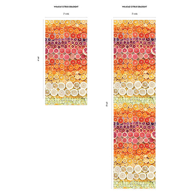 Tempaper's Citrus Gradient Peel And Stick Wallpaper By Wright Kitchen.