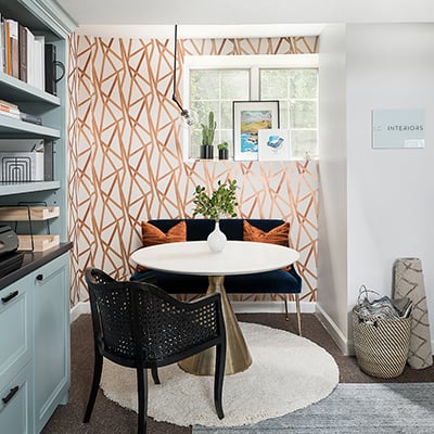 Stylish Home Office Makeover Ideas With Peel and Stick Wallpaper