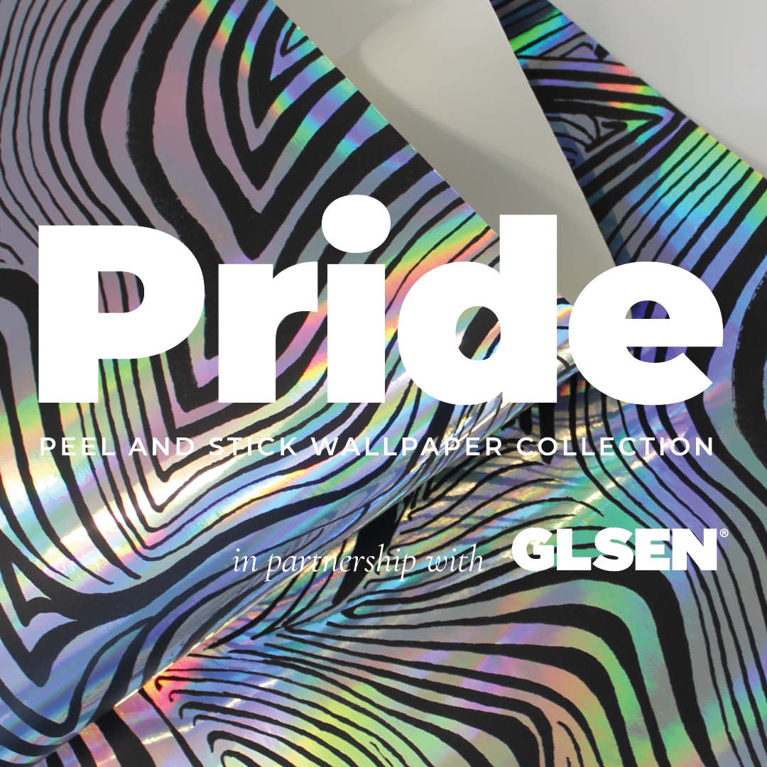 Celebrate Pride Month with Holographic Peel and Stick Wallpaper: Tempaper’s Pride Edition Collection