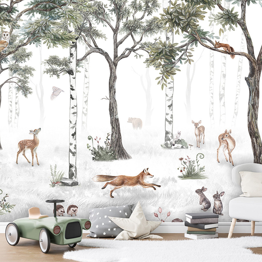Watercolor Woodland Critters Wall Decals - Office Décor from Watercolor Woodland Critters Wall Decals - Office Décor from