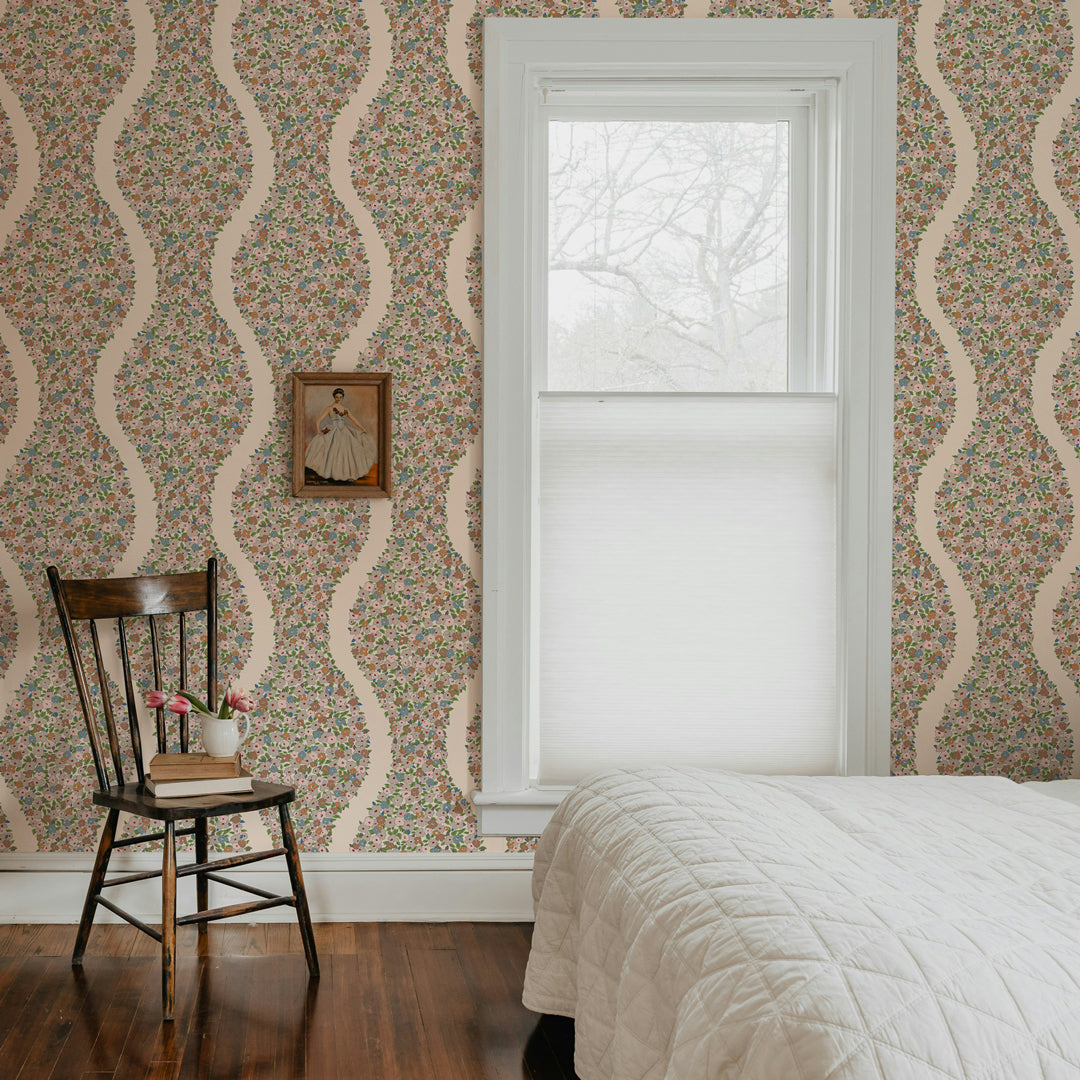 Cosy Posy Peel and Stick Wallpaper By She She