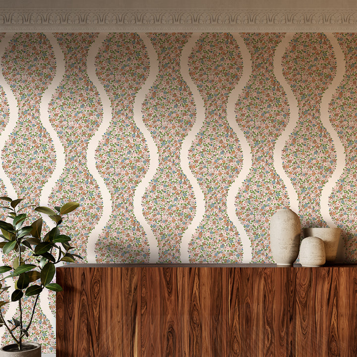 Cosy Posy Peel and Stick Wallpaper By She She