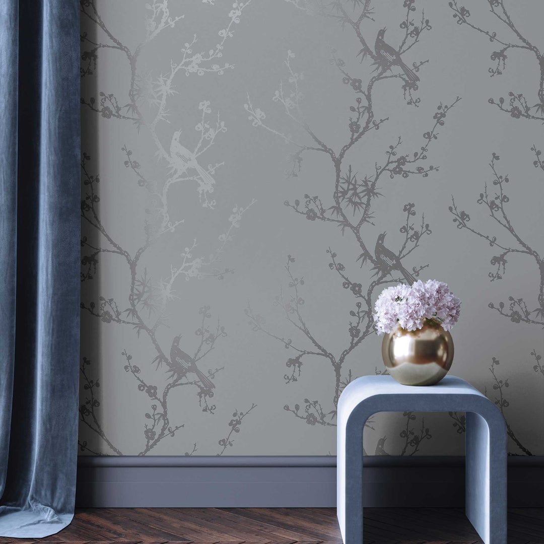 Bird Watching Peel and Stick Wallpaper By Cynthia Rowley