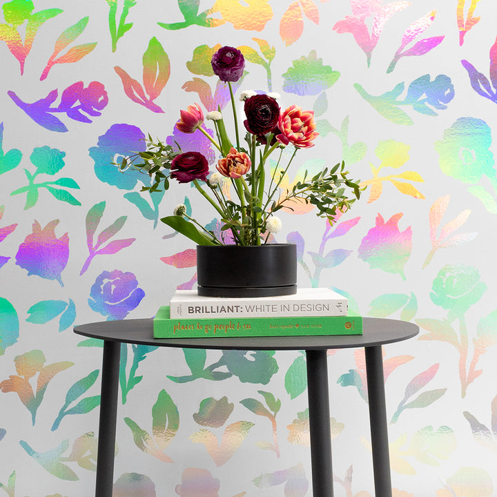 Holla-Graphic Floral Peel and Stick Wallpaper by She She