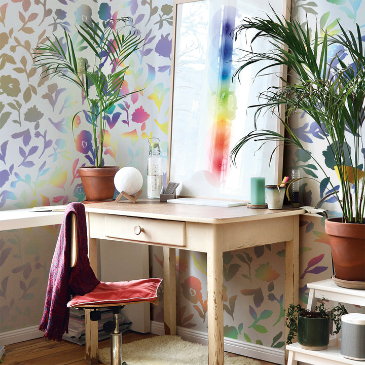 Holla-Graphic Floral Peel and Stick Wallpaper by She She