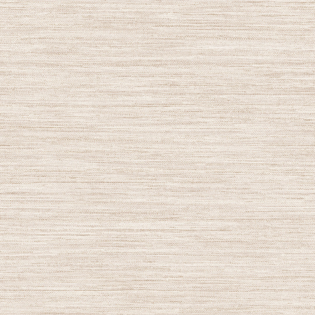 Faux Horizontal Grasscloth Removable Wallpaper - A swatch of Faux Horizontal Grasscloth Peel And Stick Wallpaper in textured ecru | Tempaper#color_textured-ecru