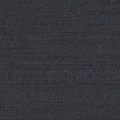 Faux Horizontal Grasscloth Removable Wallpaper - A swatch of Faux Horizontal Grasscloth Peel And Stick Wallpaper in textured navy | Tempaper#color_textured-navy