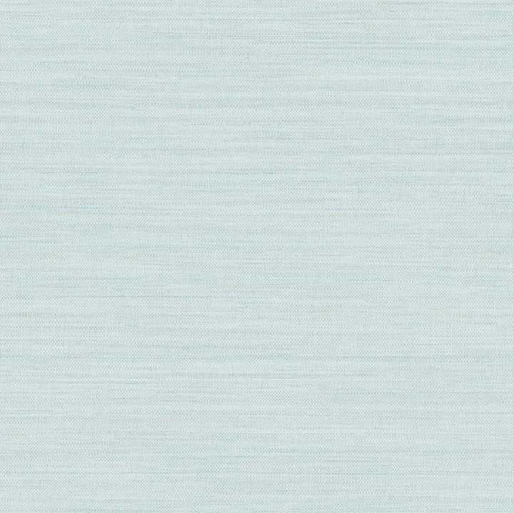 Faux Horizontal Grasscloth Removable Wallpaper - A swatch of Faux Horizontal Grasscloth Peel And Stick Wallpaper in textured seaglass | Tempaper#color_textured-seaglass