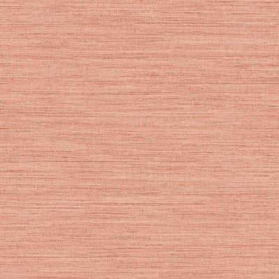 Faux Horizontal Grasscloth Removable Wallpaper - A swatch of Faux Horizontal Grasscloth Peel And Stick Wallpaper in textured salmon | Tempaper#color_textured-salmon