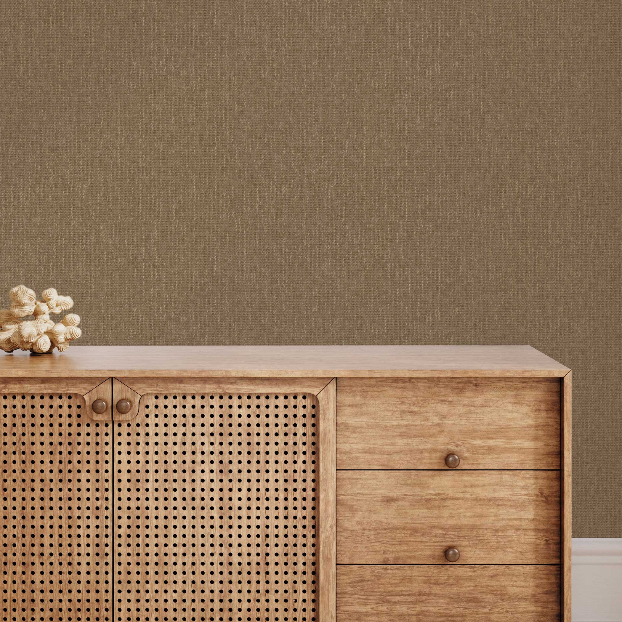Tapio木製ベージュブラインド／サイズ900x2510 Jeremiah Brent Faux Grasscloth Primitivo Wallpaper – Tempaper