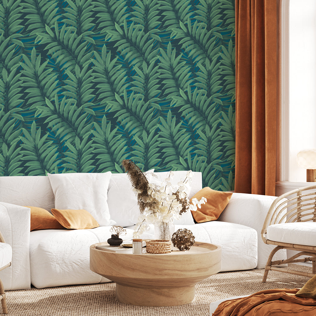 Palm Leaves Peel And Stick Wallpaper | Tempaper & Co.