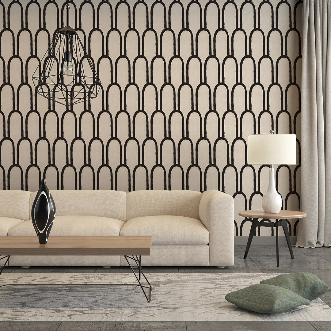 Carta Da Parati Furn. Bee Deco Geometrica, Con Stampa A Nido D'Ape E Api, Color Blush Oro Metallico, Rotolo 10,5m X 53cm