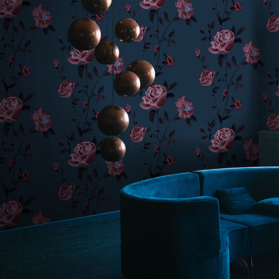 Rambling Rose Floral Peel and Stick Wallpaper – Tempaper