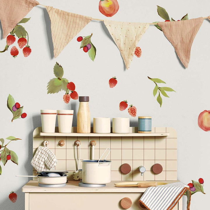 Peach & Berry Medley Removable Wall Decals
