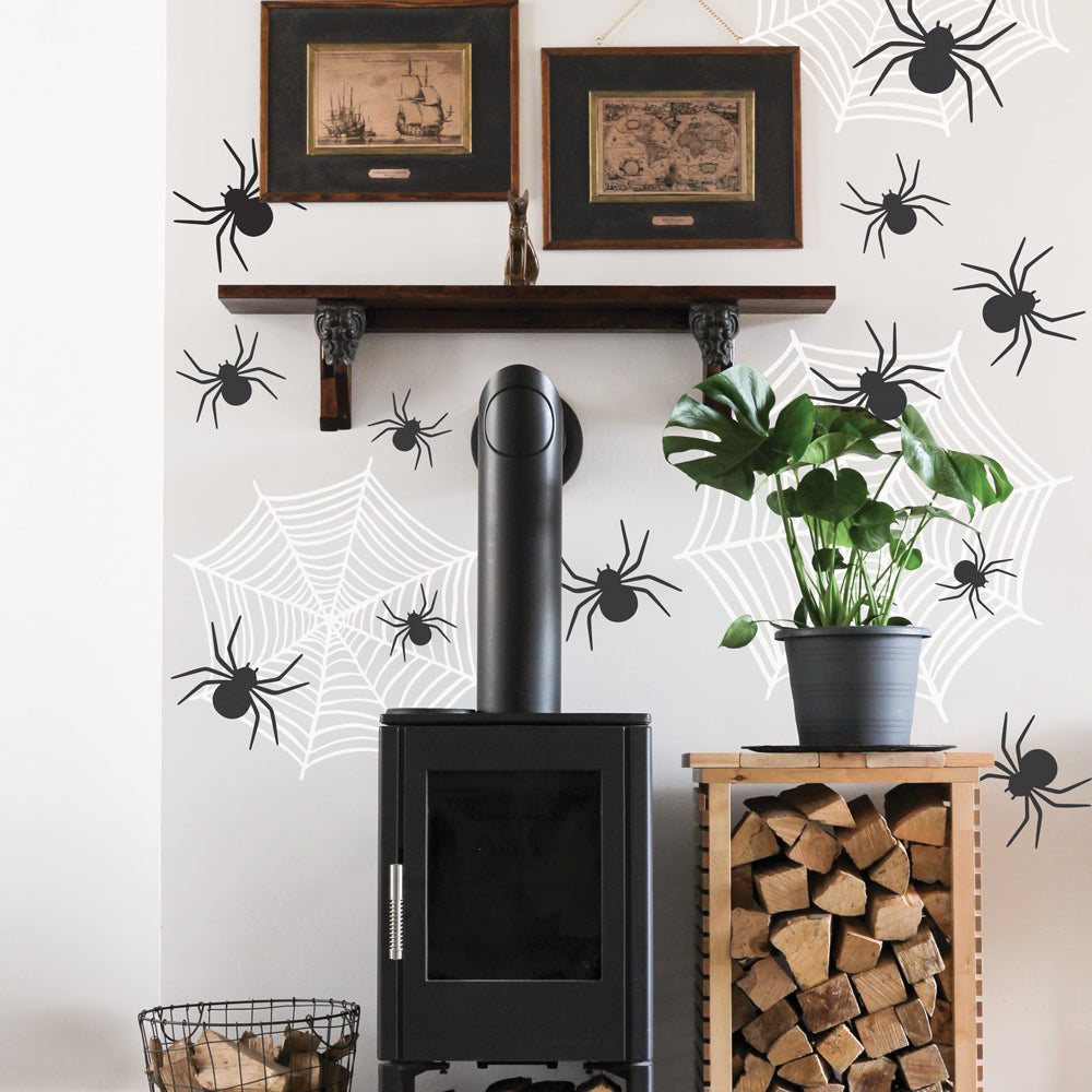 Spider Webs Removable Wall Decals