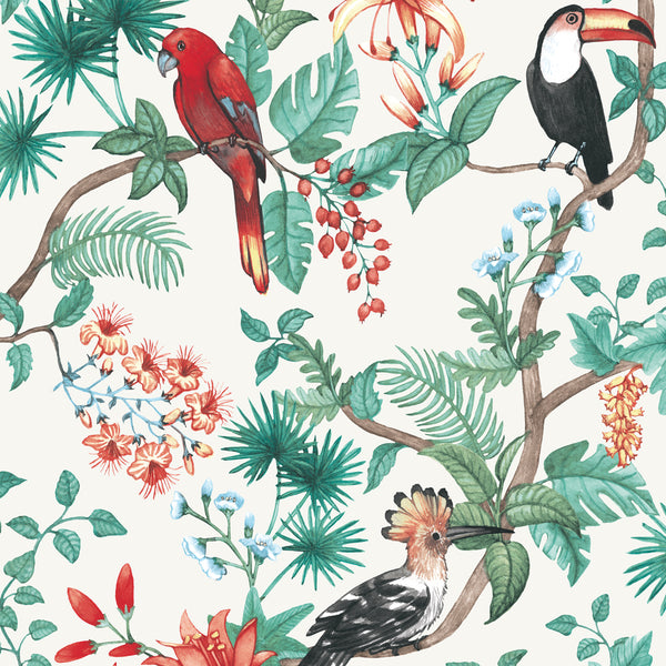 Bird Toile Peel and Stick Removable Wallpaper  Say Decor LLC