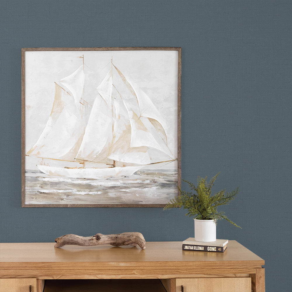 Faux Burlap Peel and Stick Wallpaper