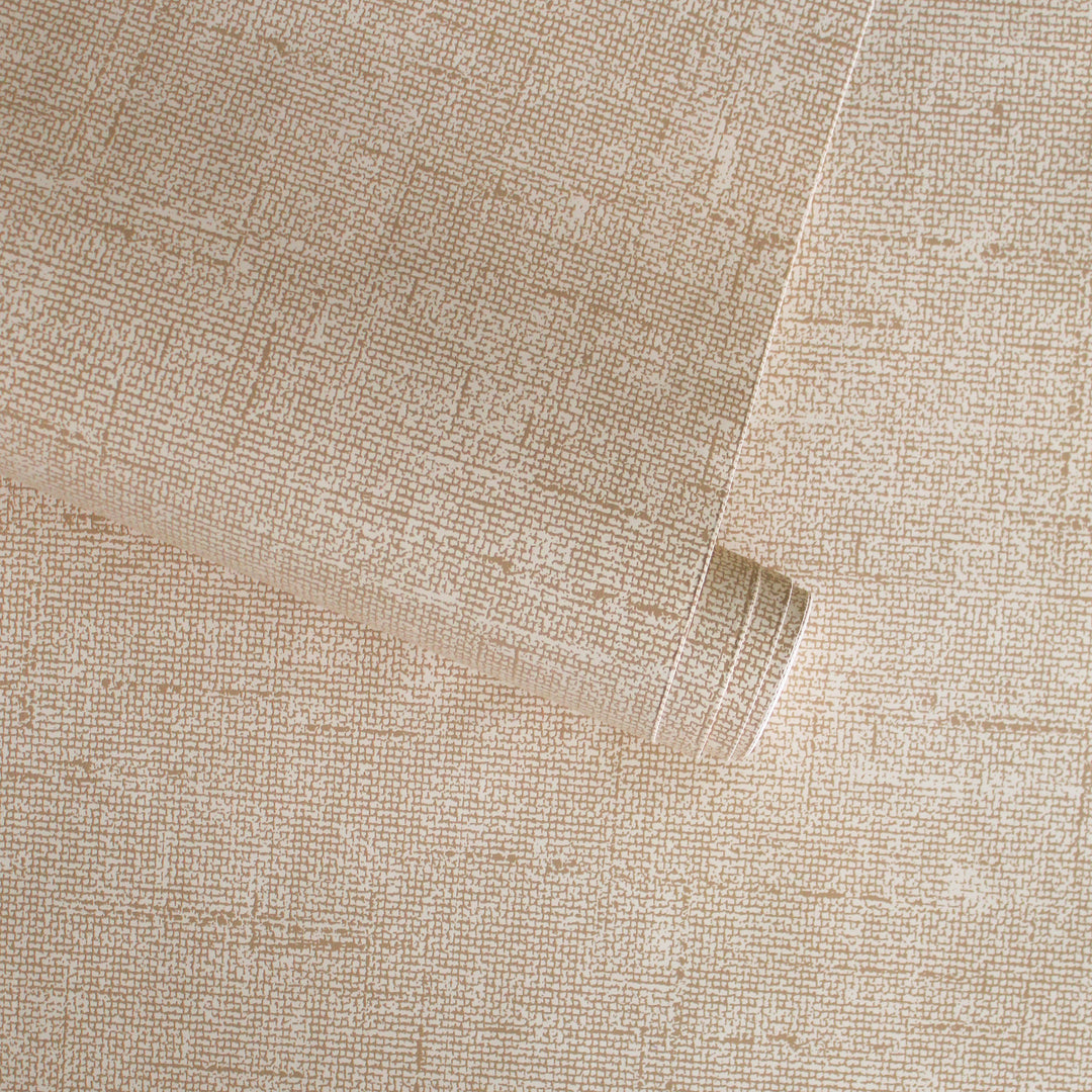 Faux Burlap Peel and Stick Wallpaper