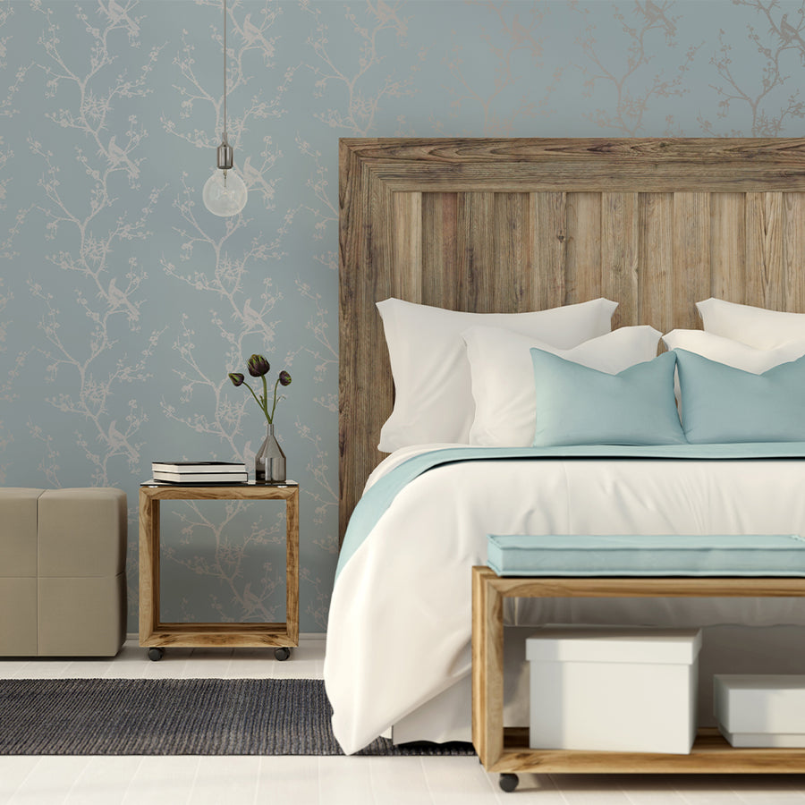 Cynthia Rowley Bird Watching Peel and Stick Wallpaper Tempaper Tempaper & Co.