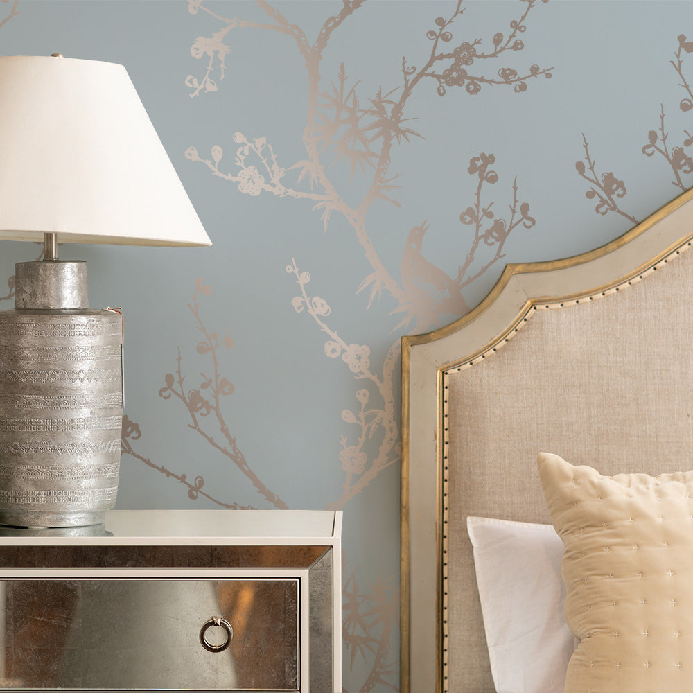 Cynthia Rowley Bird Watching Peel and Stick Wallpaper Tempaper Tempaper & Co.