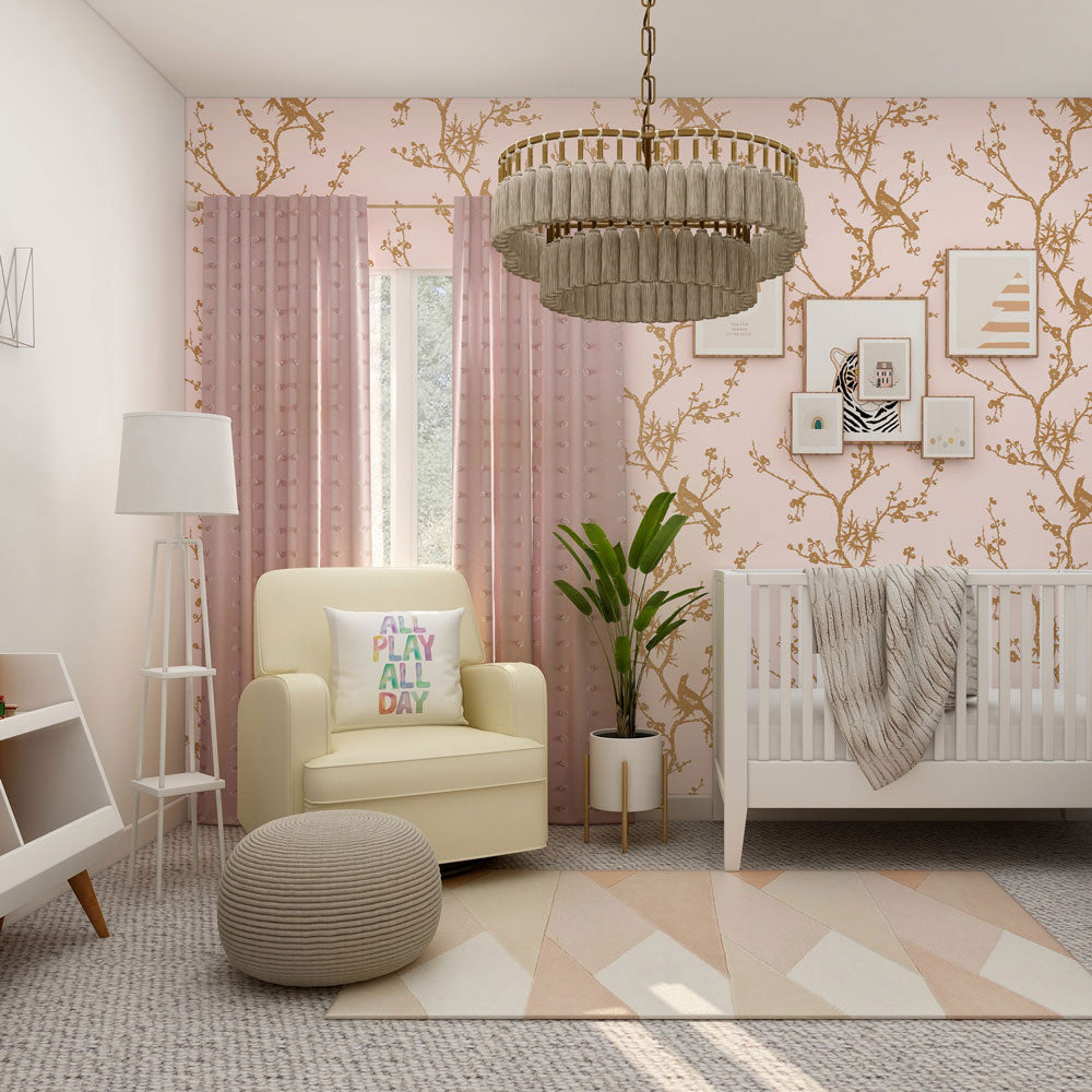 Cynthia Rowley Bird Watching Peel and Stick Wallpaper Tempaper Tempaper & Co.