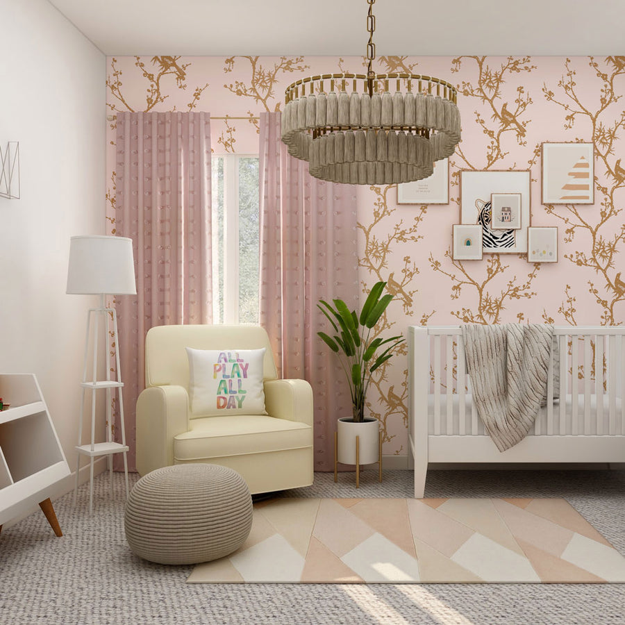 Cynthia Rowley Bird Watching Peel and Stick Wallpaper Tempaper Tempaper & Co.
