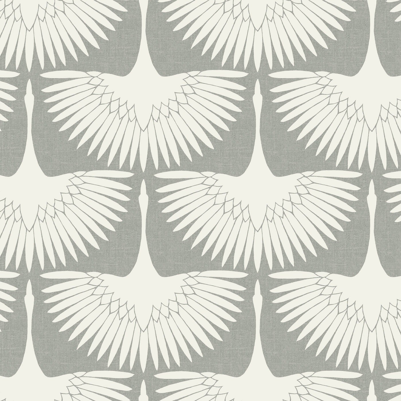 Feather Flock Removable Wallpaper - A swatch of Tempaper's Feather Flock Peel And Stick Wallpaper in chalk scallops#color_chalk-scallops