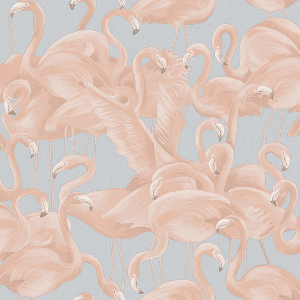 Pink Flamingo Peel and Stick Removable Wallpaper 7624  Bed Bath  Beyond   35540304