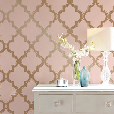 #color_pink-and-metallic-gold-arabesque