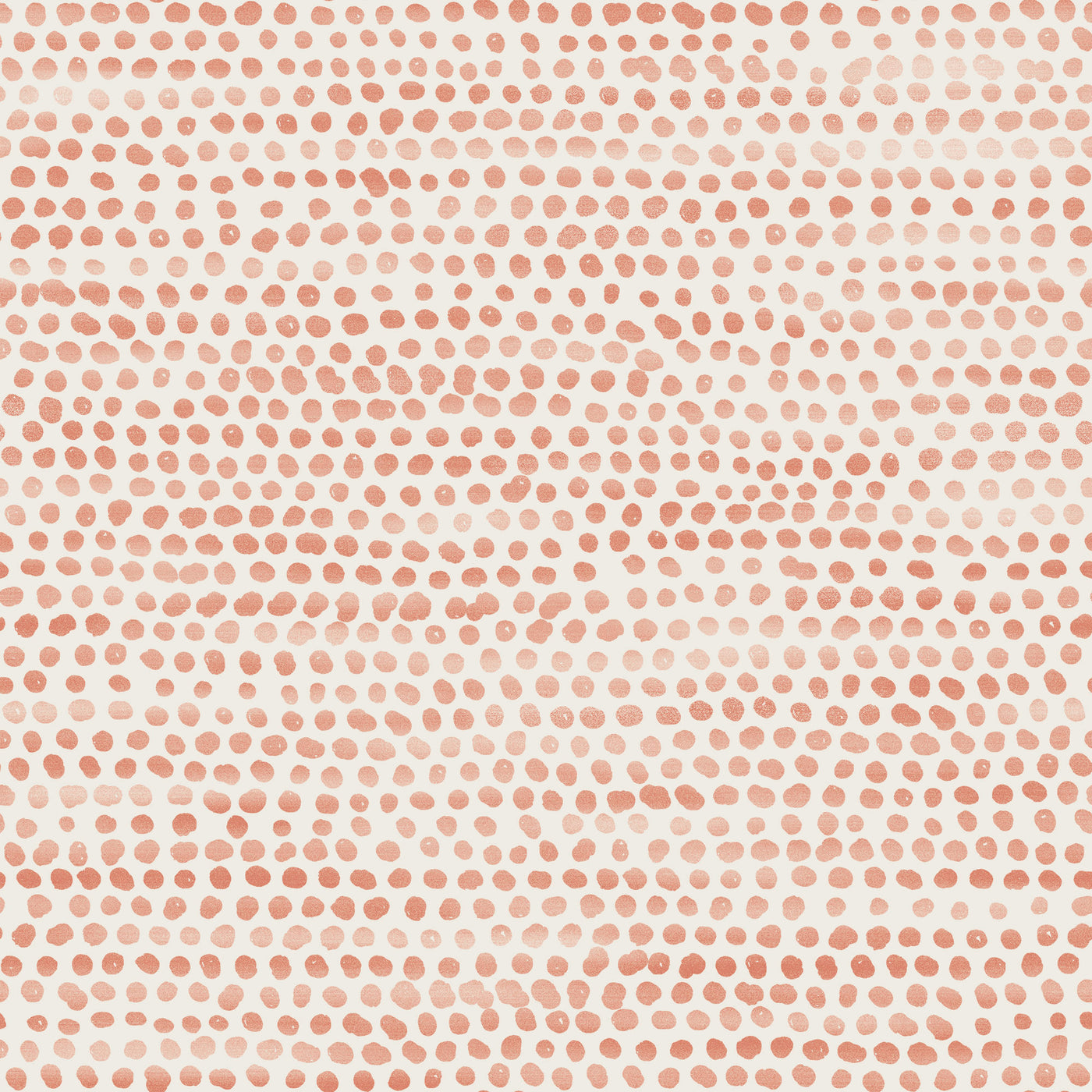 Moire Dots Removable Wallpaper - A swatch of Tempaper's Moire Dots Peel And Stick Wallpaper in coral dots | Tempaper#color_coral-dots