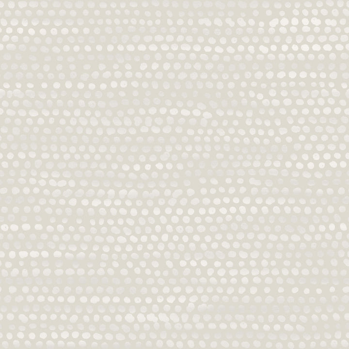 Moire Dots Removable Wallpaper - A swatch of Tempaper's Moire Dots Peel And Stick Wallpaper in pearl grey dots | Tempaper#color_pearl-grey-dots