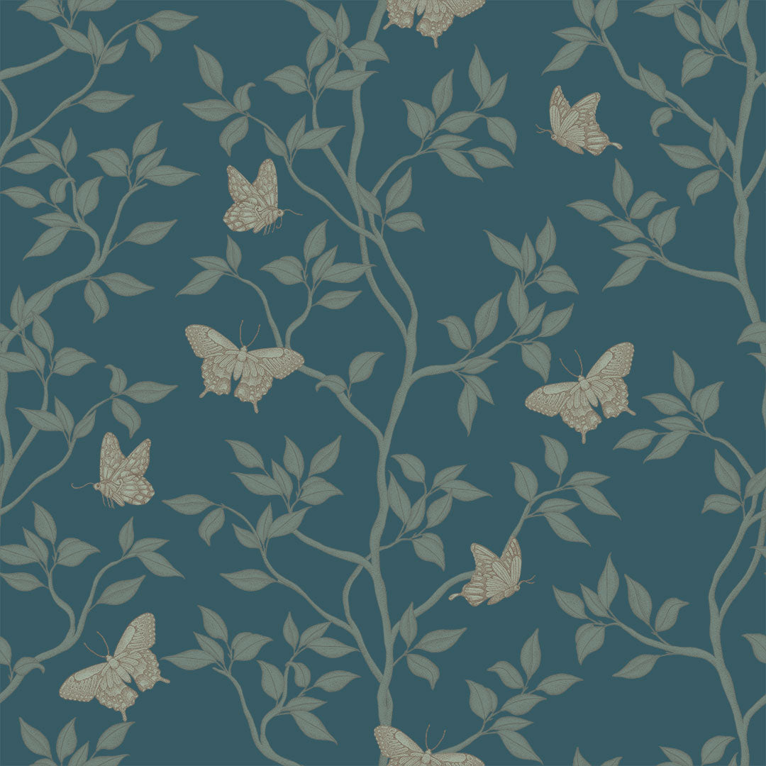 Monarch Non-Pasted Wallpaper - A swatch of Monarch Unpasted Wallpaper in spruce | Tempaper#color_spruce