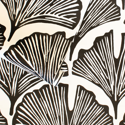 Feather Palm Removable Wallpaper by Novogratz - A roll of Tempaper's Feather Palm Peel And Stick Wallpaper by Novogratz in zebra black palm | Tempaper#color_zebra-black-palm