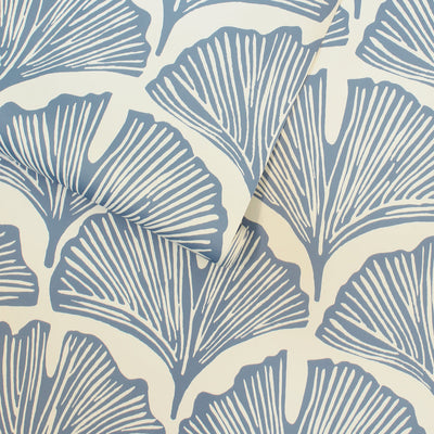Feather Palm Removable Wallpaper by Novogratz - A roll of Tempaper's Feather Palm Peel And Stick Wallpaper by Novogratz in waverly blue palm | Tempaper#color_waverly-blue-palm