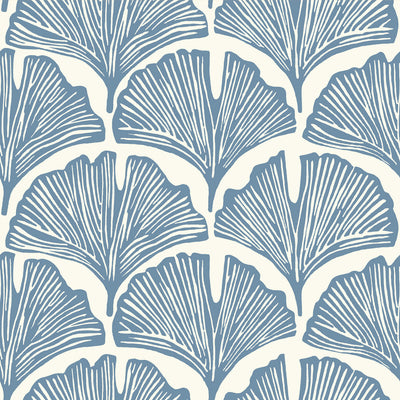 Feather Palm Removable Wallpaper by Novogratz - A swatch of Tempaper's Feather Palm Peel And Stick Wallpaper by Novogratz in waverly blue palm | Tempaper#color_waverly-blue-palm