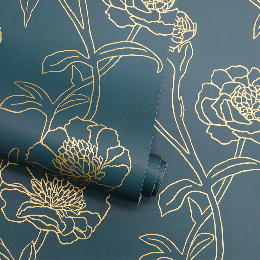 Peel  Stick Wallpaper 2FT Wide Peony Flowers Floral Spring Garden  Botanical Peonies Pink Yellow Green Cottagecore Custom Removable Wallpaper  by Spoonflower  Michaels