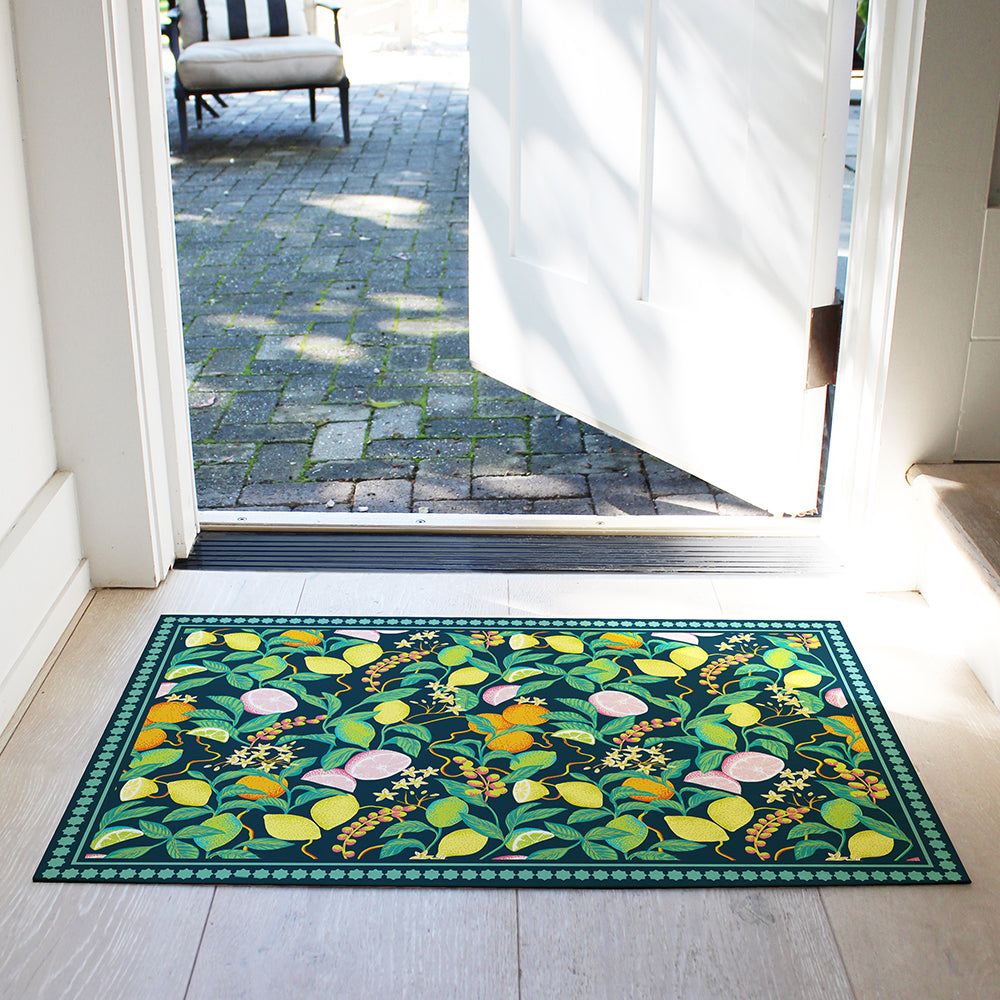 Lemon Kitchen Rug and Runners - Shop Vinyl Rugs at Tempaper.com ...