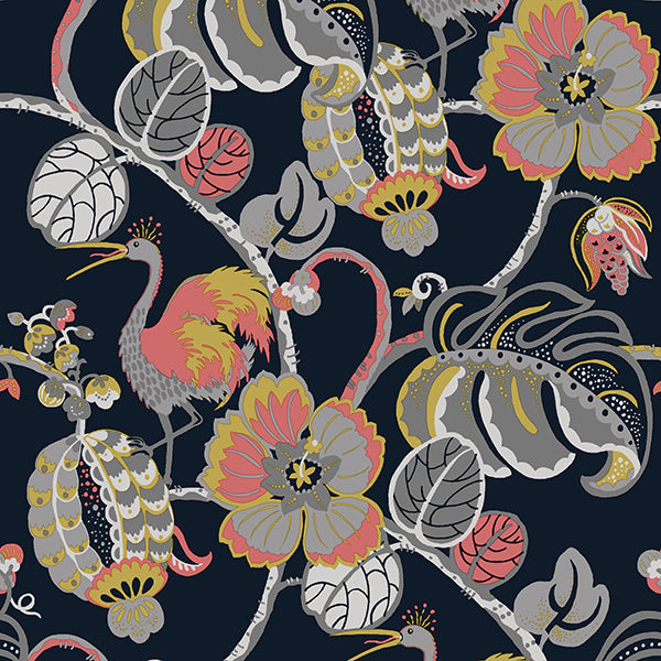 Tropical Fete Peel And Stick Wallpaper by Genevieve Gorder
