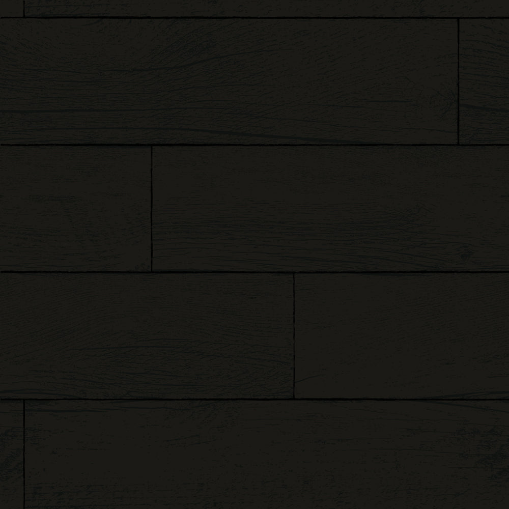 Black Wooden Floor Texture Wallpaper Self Adhesive Peel & 