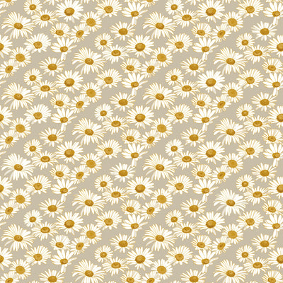 An up close swatch of Tempaper's Daisies Peel And Stick Wallpaper By Novogratz.