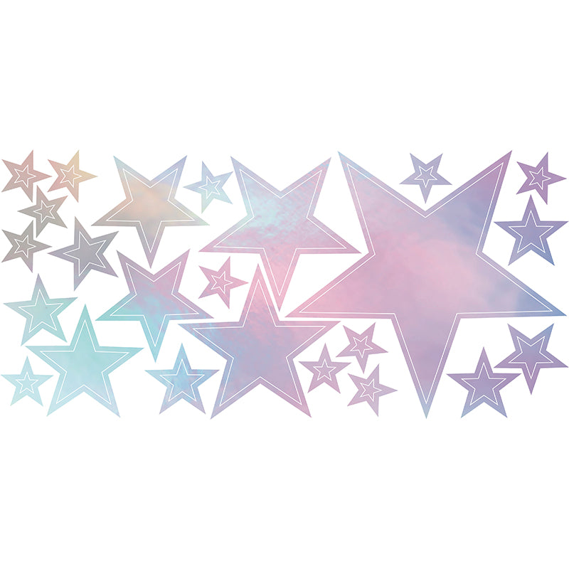 The assortment of stars include in the Star wall decal set from Tempaper.
