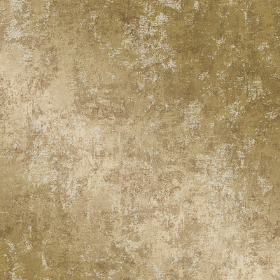 An up close swatch of Tempaper's Distressed Gold Leaf Peel And Stick Wallpaper in metallic gold.#color_gold-leaf