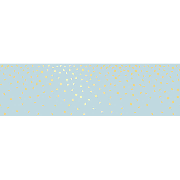 A strip of Tempaper's Falling Dots Border Peel And Stick Wallpaper.